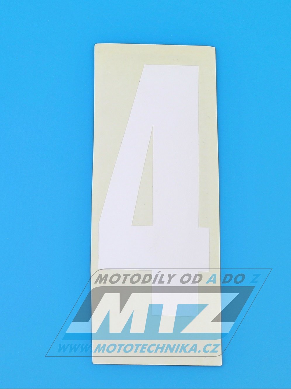 Číslo štartovné viac čísiel - prevedenie MX malé- rozmery: 120x50mm - farba: biela