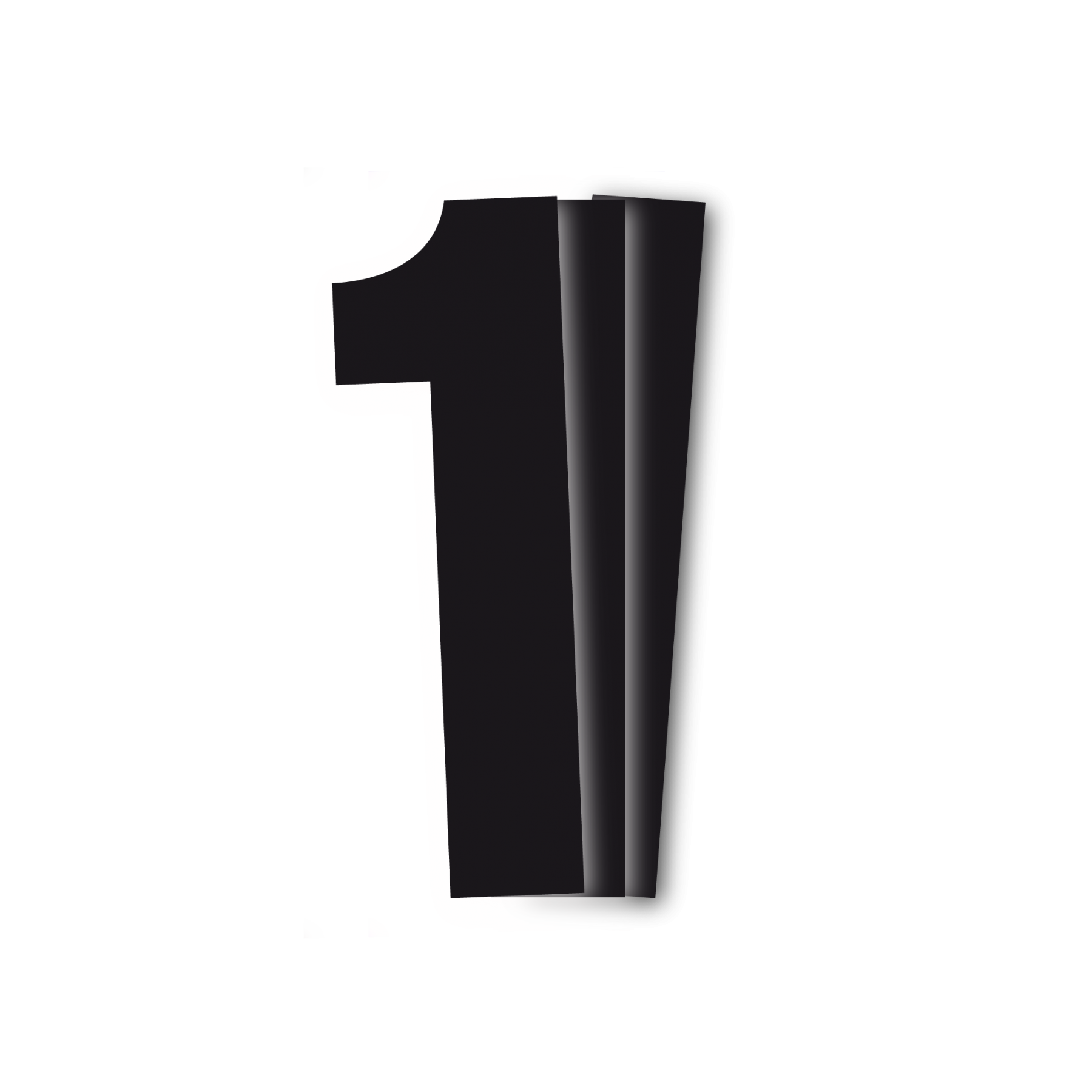 BLACKBIRD Štartovné Číslo čierne 13X7 sada 3 KS čísiel na výber varianty