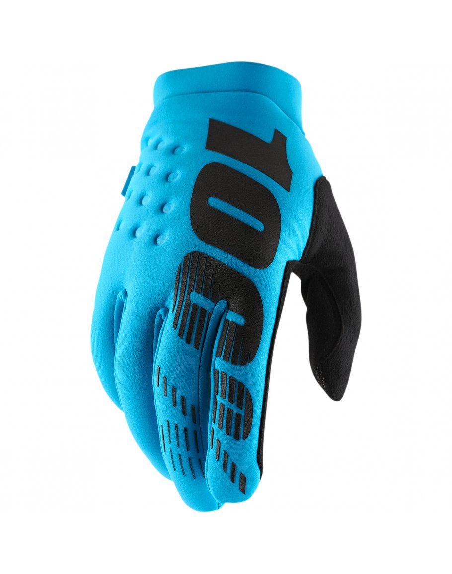 Rukavice 100% Brisker Turquoise neoprénové