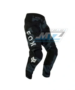 Nohavice motokros FOX 180 Bnker - čierne camo - veľkosť 36