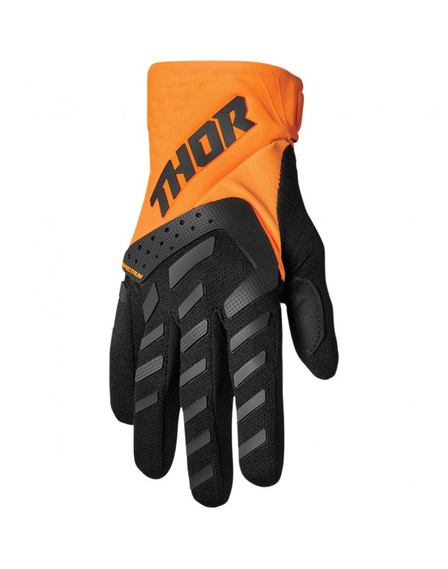 Rukavice Thor Spectrum flo orange/black 2022 detské