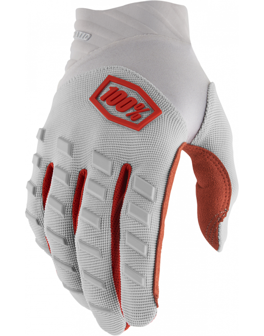 Rukavice 100% Airmatic silver/orange