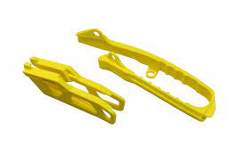 UFO Vodítko reťaze zadné + predné Suzuki RMZ 250 19-24/RMZ 450 18-24 SU04945102 + SU04944102 žltá