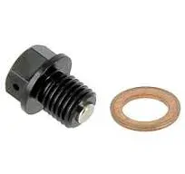 Vypúštacia skrutka KTM/Husq./Gas Gas M12 x 1,5 -12mm s magnetom čierna