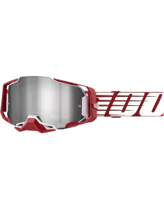 100% Armega Deep Red mirror silver lens