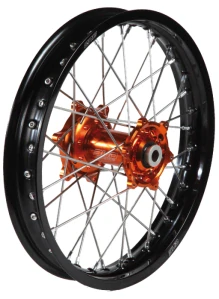 Zadné koleso Bud Racing R19 Honda CRF250 / 14-25 + CRF450 / 13-25 zlato oranžový náboj, čierny ráfik