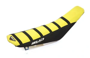 Poťah sedla BudRacing Suzuki RM85 2002-2025 čierna-žltá