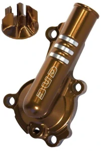 Bud Racing Kryt vodného čerpadla KAWASAKI KXF 450 19-23 s obežným kolesom pre lepšie chladenie hnedý