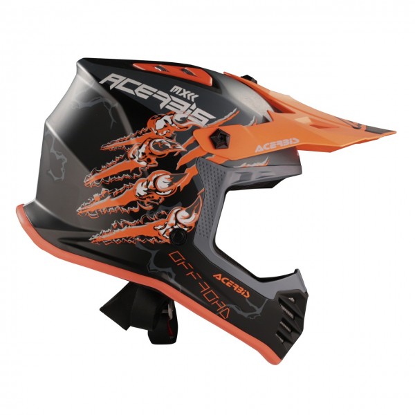 Prilba detská JUNIOR HELMET 22-18 - BLACK/ORANGE