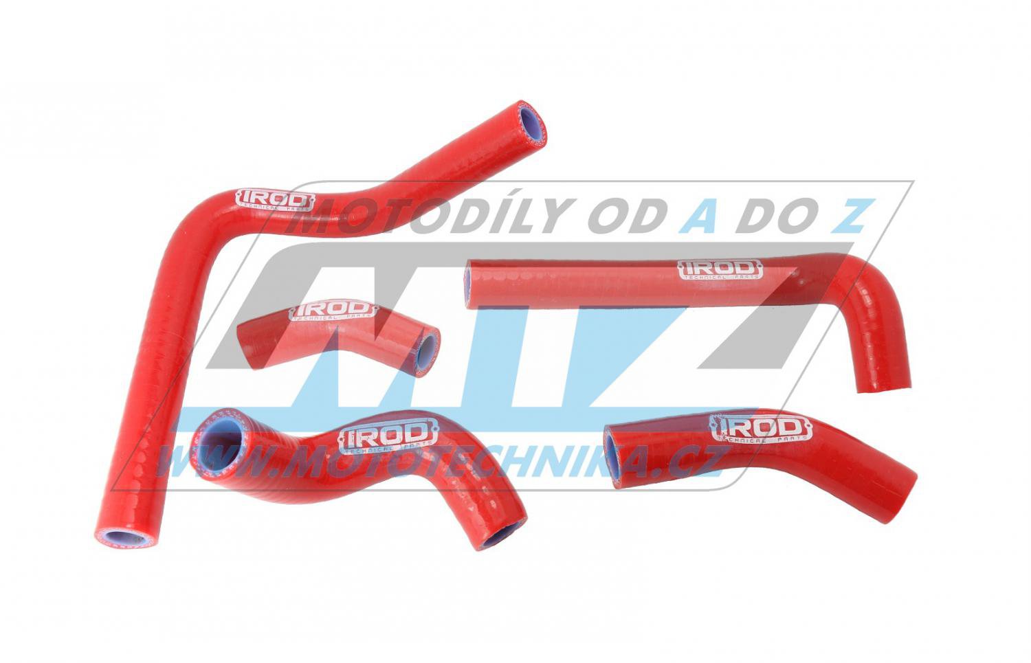 Hadica chladiča Honda CR250/03-07 - červené (sada 5ks)