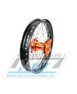 Koleso kompletné zadné 1,85x16" (oranžový náboj / čierny ráfik) - KTM 85SX / 12-20 + Husqvarna TC85 / 14-20 MXPARTS