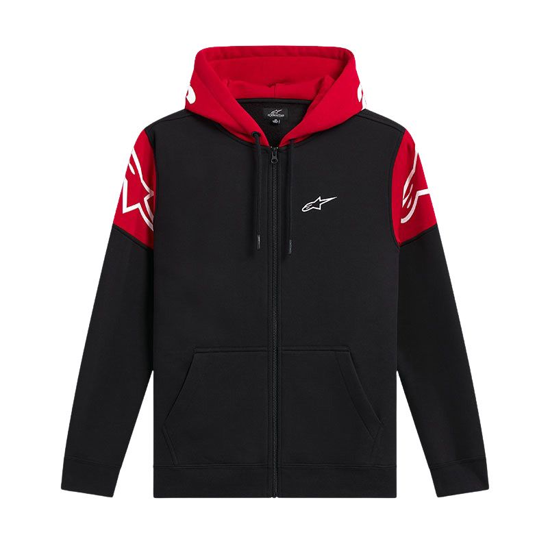 Mikina Alpinestars Session Velocity Black Red