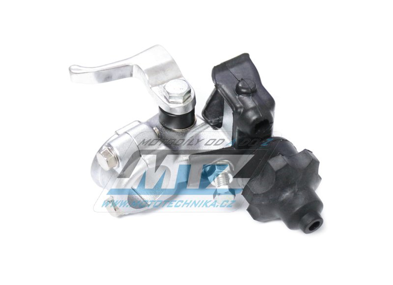 Objímka spojkovej páčky Honda CRF250R / 04-09 + CRF450R / 04-08 + CRF150R / 07-18 + CRF450X + CRF250X / 04-17 s páčkou dekompresora a gumovými krytmi - kovaná