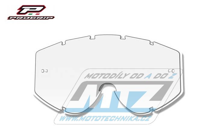 Sklo do okuliarov Progrip 3212 Double Sided Anti Fog Clear Lens - číre, obe strany nepotiace