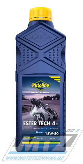 Olej motorový motocyklový Putoline EsterTech Syntec4 + 15W / 50 (balenie 1L)
