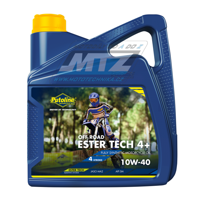 Olej motorový motocyklový Putoline Ester Tech OffRoad4 + 10W / 40 (balenie 4L)