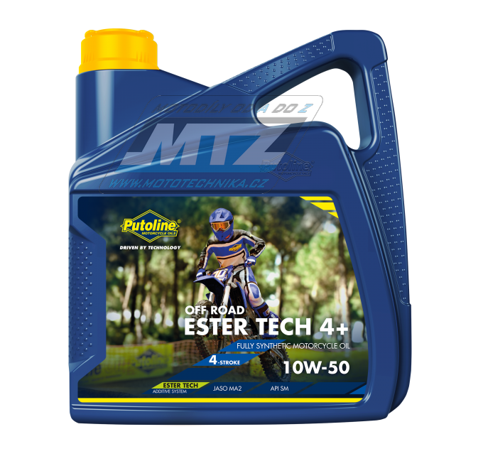 Olej motorový motocyklový Putoline Ester Tech OffRoad4 + 10W / 50 (balenie 4L)