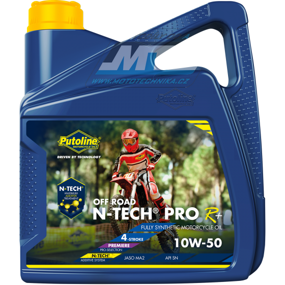 Olej motorový motocyklový Putoline N-TECH ProR+ Offroad 10W50 (balenie 4L)