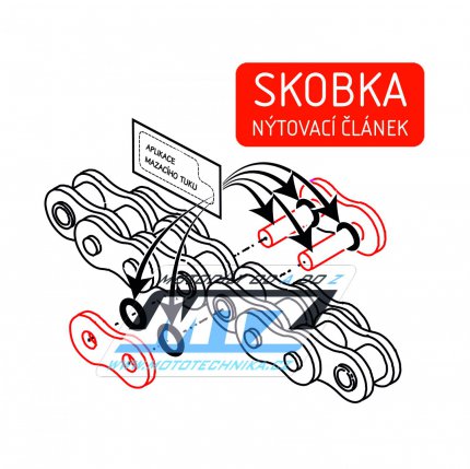 Skobka řetězu ČZ 525 SDZZ