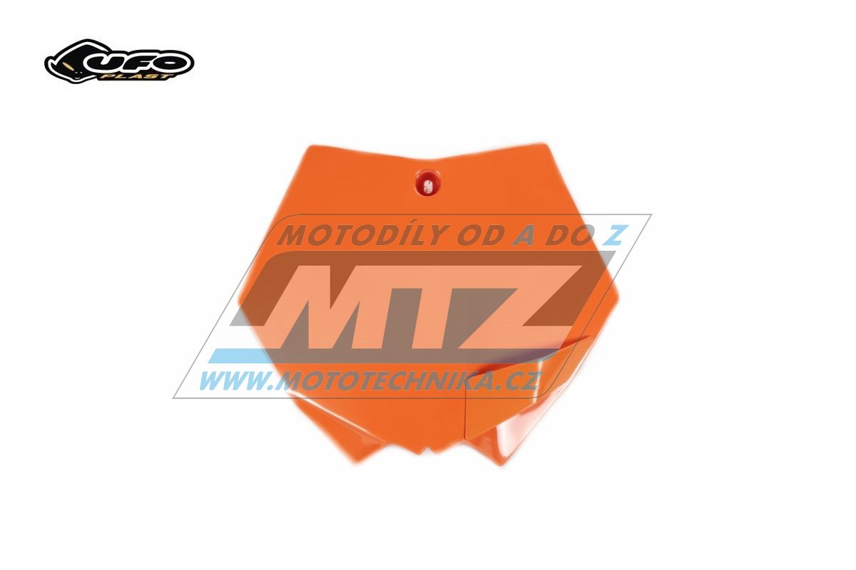 Tabuľka predná KTM 125SX+144SX+150SX+250SX / 07-12 + 250SXF+350SXF+450SXF / 07-12 - farba oranžová