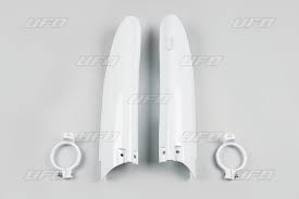 Kryty predných vidlíc Suzuki RM125+RM250 / 04-06 + RMZ450 / 05-06 - farba biela