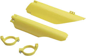 Kryty predných vidlíc Suzuki RM125+RM250 / 04-06 + RMZ450 / 05-06 - farba žltá