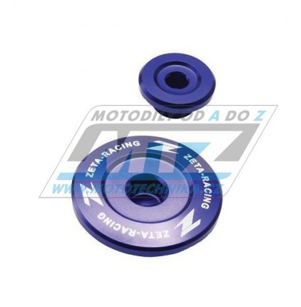 Zátky motoru ZETA modré - Kawasaki KXF450+KX450 / 09-25 + KXF250+KX250 / 11-26 + KLX450R / 08-15 + KX250X+KX450X - modré