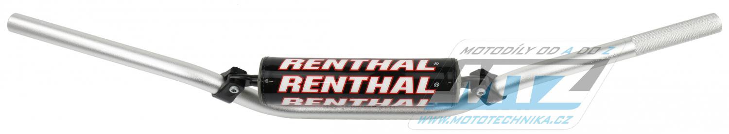 Riadidlá Renthal 79801 MINI-MX-85cc (7/8” = 22mm) s polstrom - strieborné