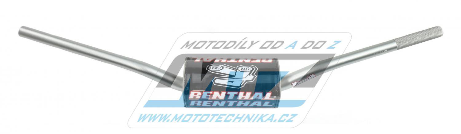 Riadidlá Renthal 82701 Fatbar (1 1/8” = 28,6mm) - strieborné/titánové