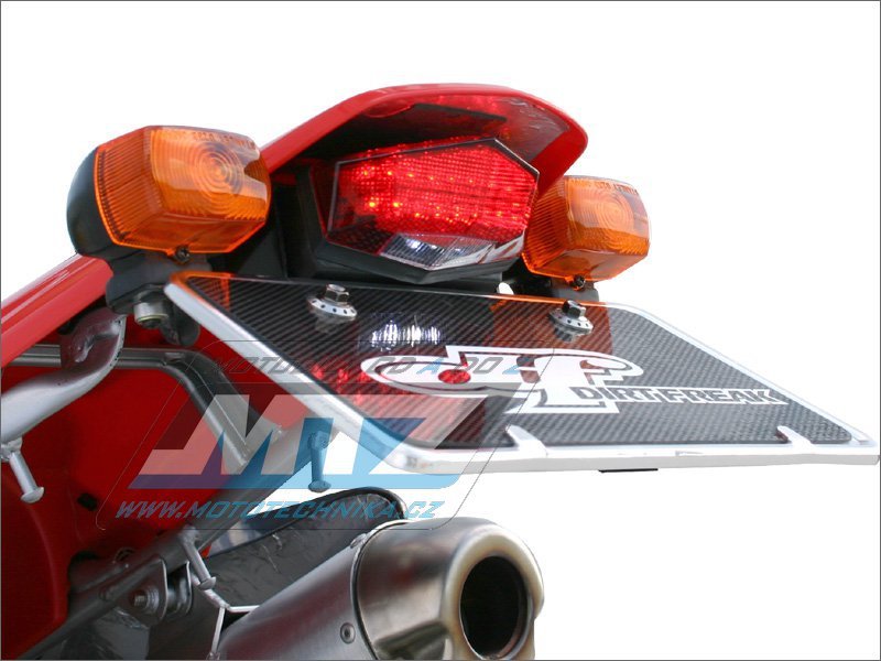 Zadné svetlo LED Edge2 12V dymové s držiakom ŠPZ + osvetlením ŠPZ (bielej farby)