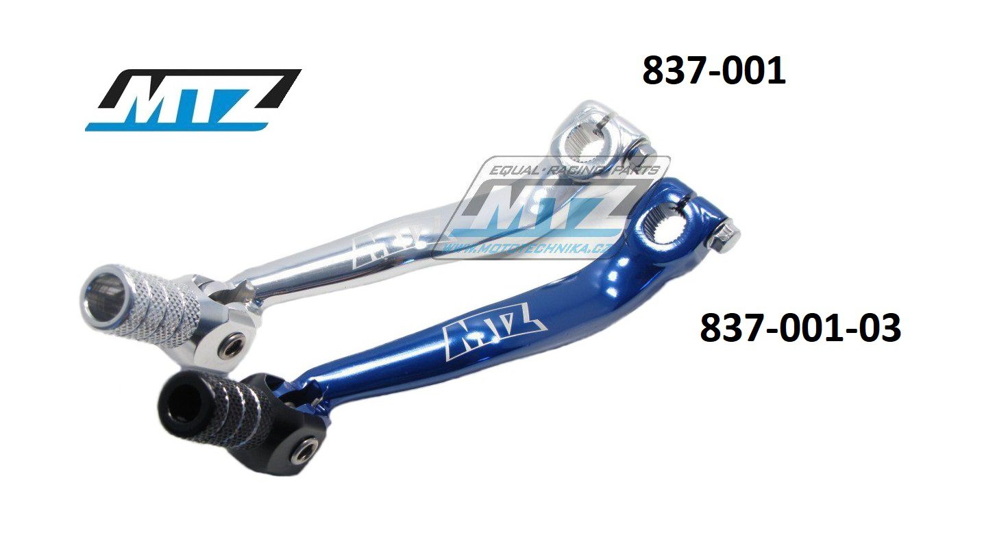 Radička (radiaca páka) Yamaha YZ125 / 96-04 - strieborná