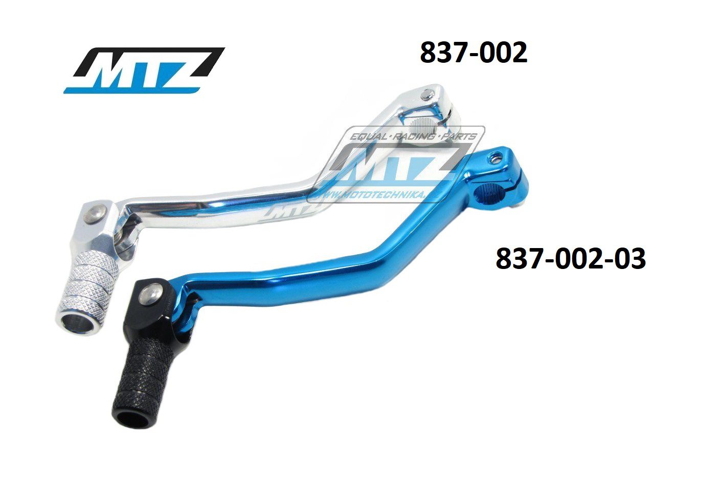 Radička (radiaca páka) Yamaha YZF450 / 03-05 + AJP PR5 - strieborná