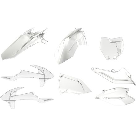 Sada plastov KTM SX 16-18 CLEAR POLISPORT