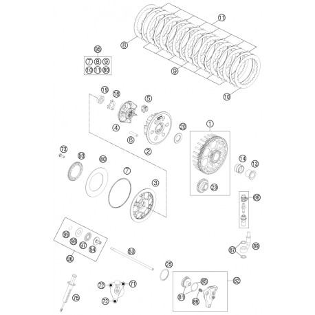 Oring spojky BREMBO originál diel KTM 0770300015 O-RING 30,00X1,50 NBR 70