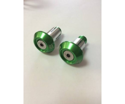 Ukončenie riadidiel 4MX zelené pár