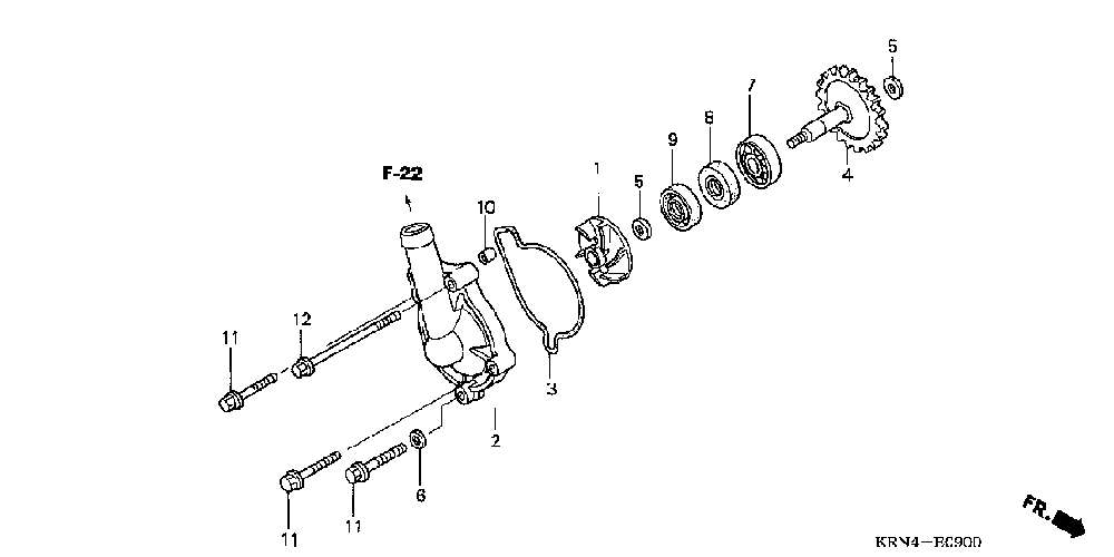 Podložka pod vodné čerpadla HONDA 7mm Originálny diel
