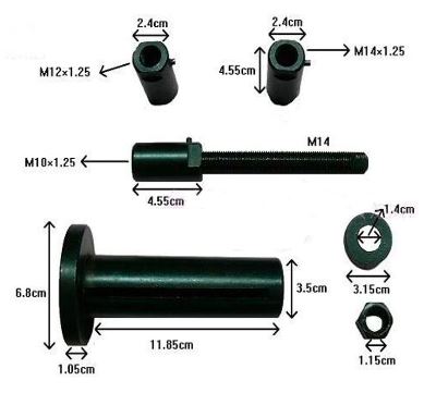 Súprava prípravkov pre montáž kľukovej hriadeľe Crank Install Puller MX