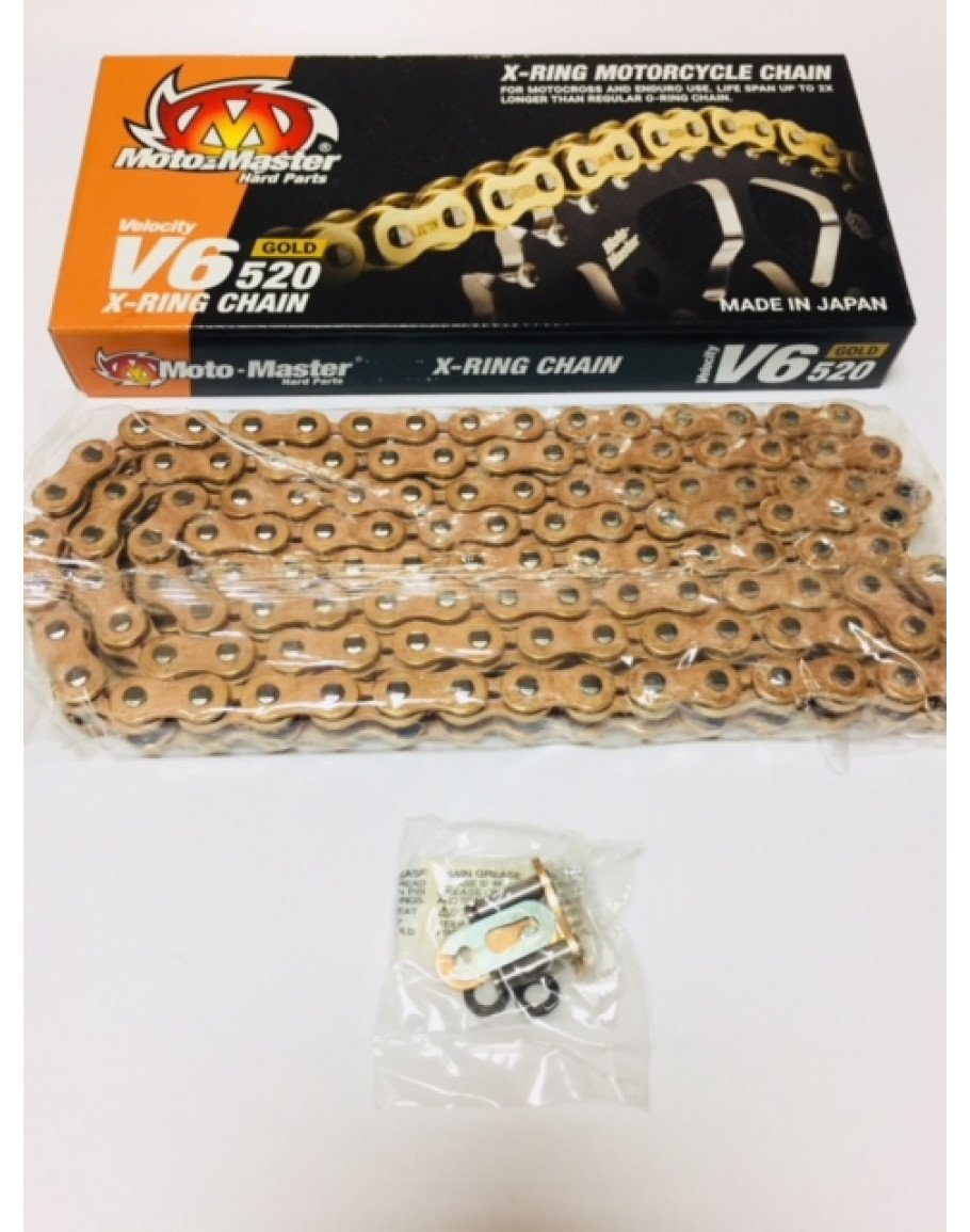 Reťaz Moto-master V6 X-ring gold 520