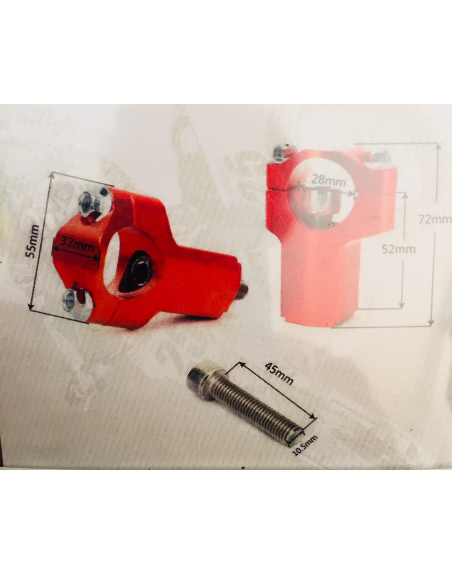 Držiaky riadidiel KTM 52mm oranžové 4mx