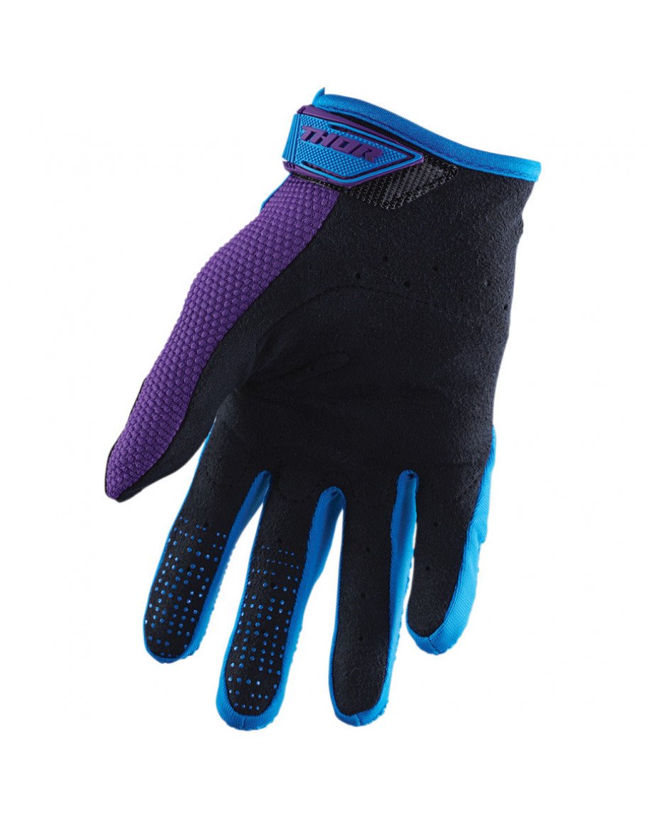 Rukavice Thor S20W Spectrum blue/purple dámske veľkosť S