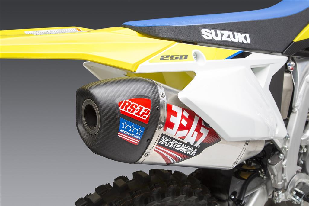 Komplet výfuk RS12 - Steel SUZUKI RM-Z250 2019-2023, SIGNATURE RS12 FS SS-AL-CF