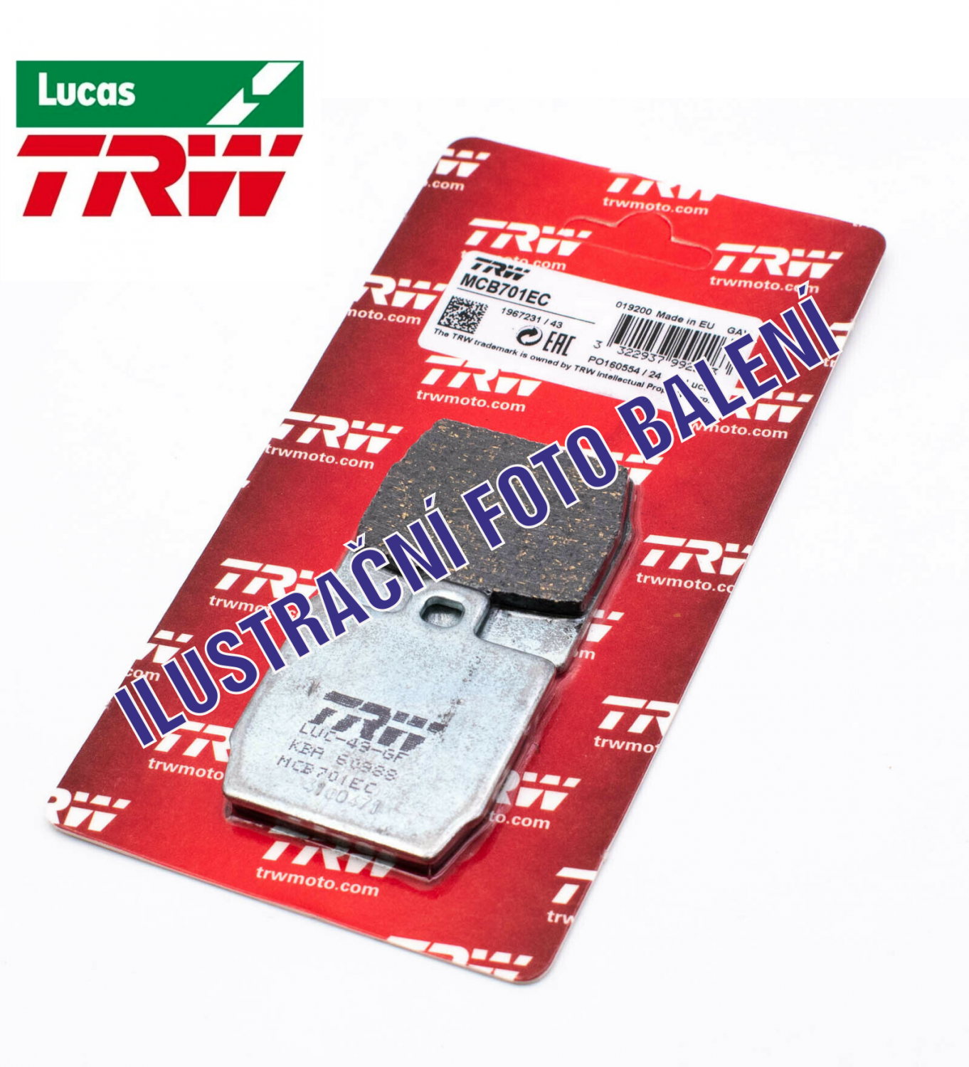 Brzdové doštičky DP108-LUEC TRW Lucas MCB673EC - zmes Allround Economy