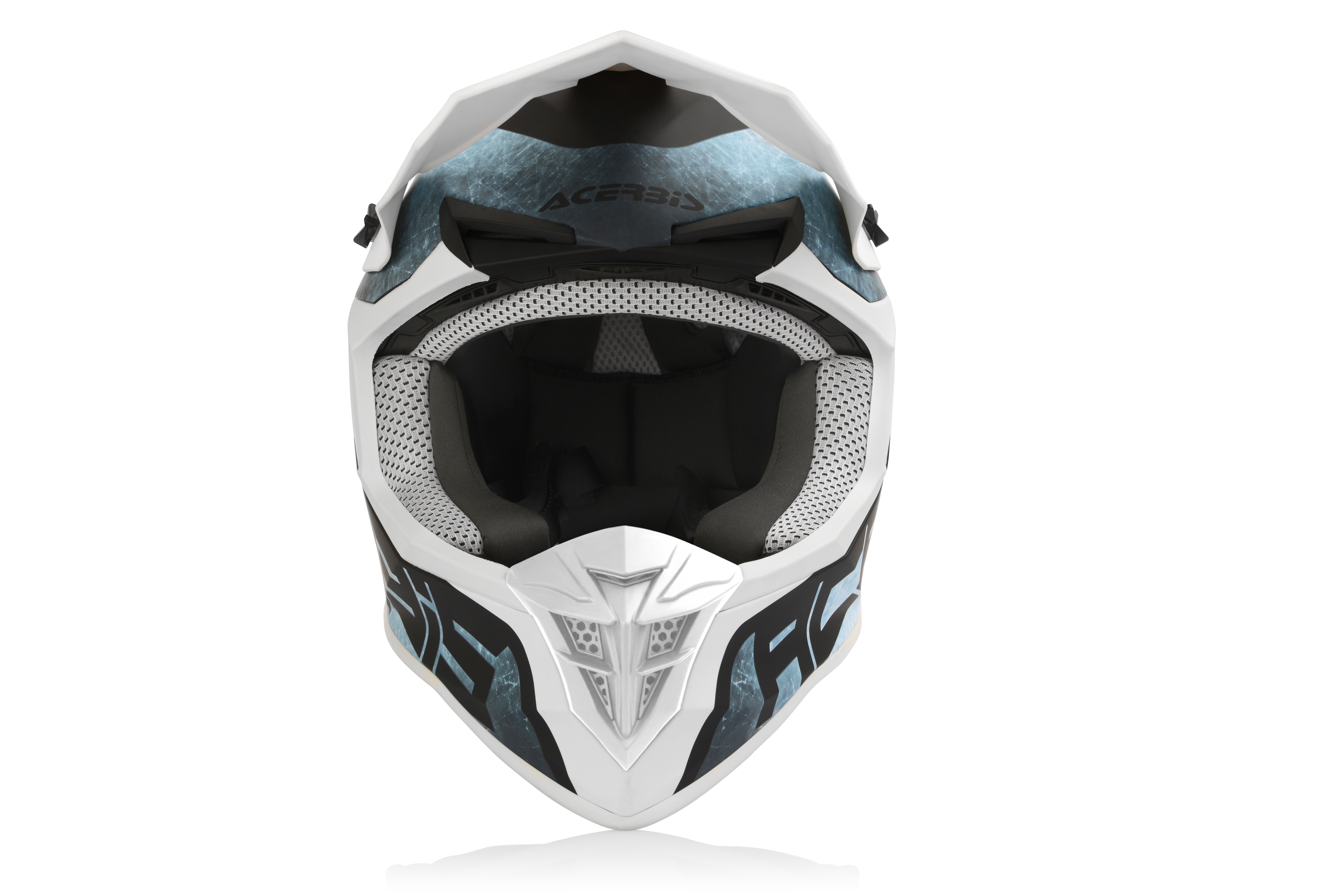 Motokrosová prilba ACERBIS Linear BIELE/SVETLOMODRÉ