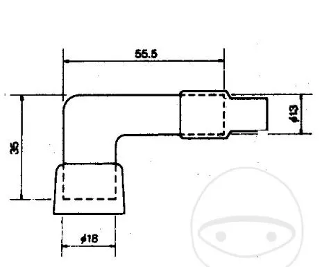 Fajka / Botka NGK LD05EH originál diel KTM sx50+sx65 2000-2023 +Gas Gas+Husqvarna