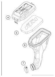 Air Box Guma KTM sx50 2009-2023 + Husqvarna tc50 2017-2023 + Gas Gas mc50 2021-2023 oem diel