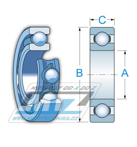 Ložisko Kluky KTM+GAS GAS+HUSQVARNA 65 6304-JR2 (rozmery: 20x52x15 mm) Koyo