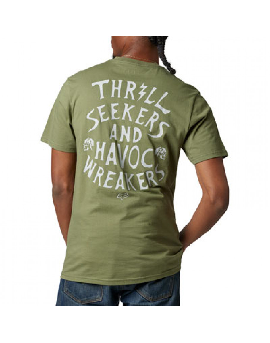 Pánske tričko Fox No Contest army velkosť S