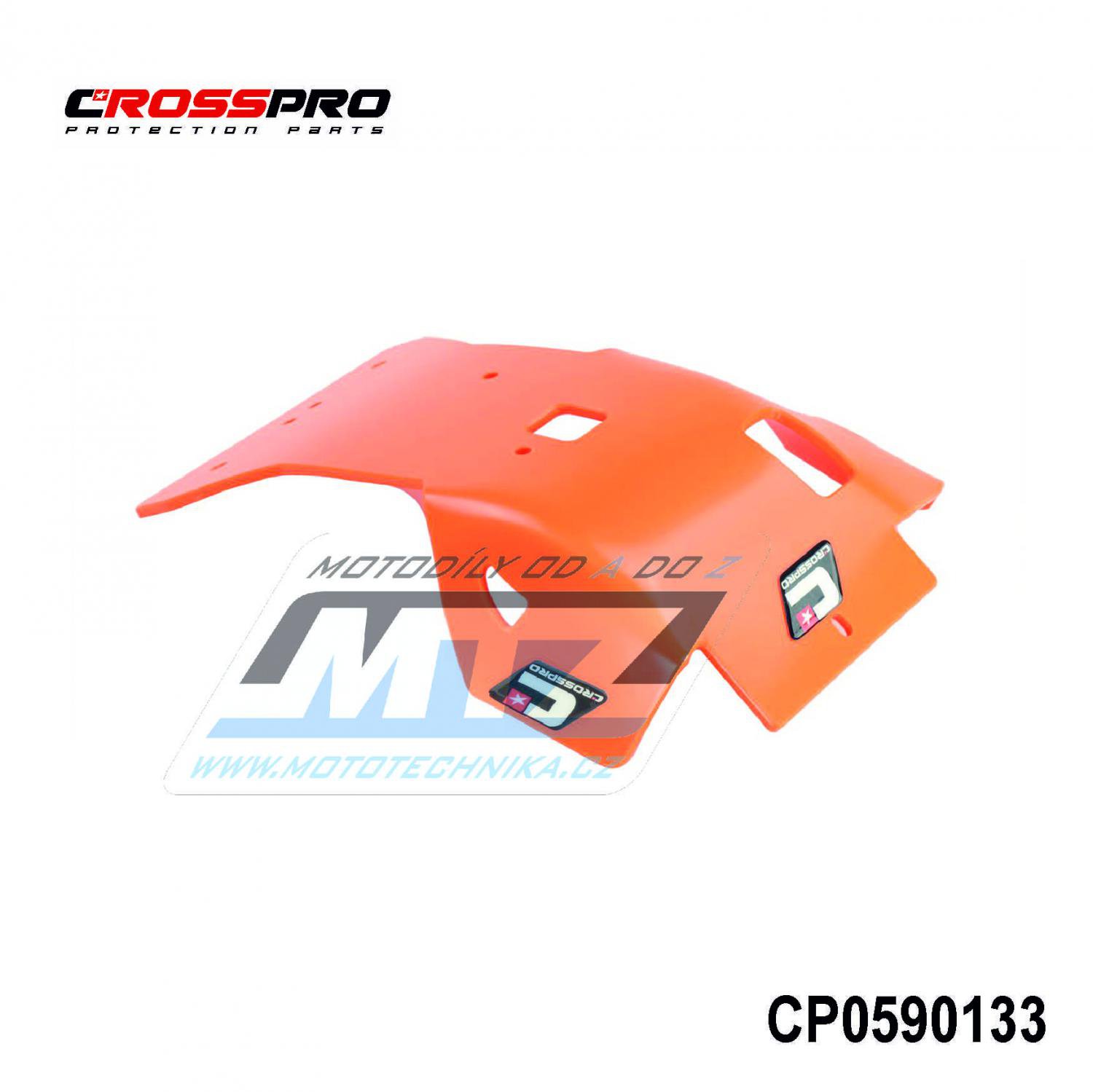 Kryt pod motor plastový DTC Engine Guard - KTM 250EXC +300EXC / 12-16 + 250XCW + 300XCW / 16 + Husqvarna TE250 + TE300 / 14-15 + Husaberg TE250 + TE300 / 13 (farba orange)