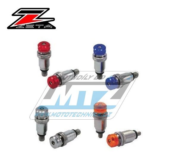 Ventílky odvzdušňovacie ZETA RACING KAYABA / SHOWA (závit M5) - modré