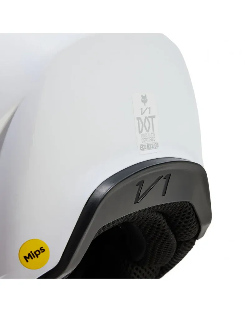 Prilba FOX V1 Solid matte white 2024